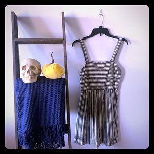 Loft | Striped Apron Dress
